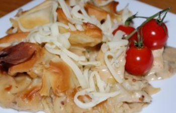 Festive Turkey and Cheddar Pie